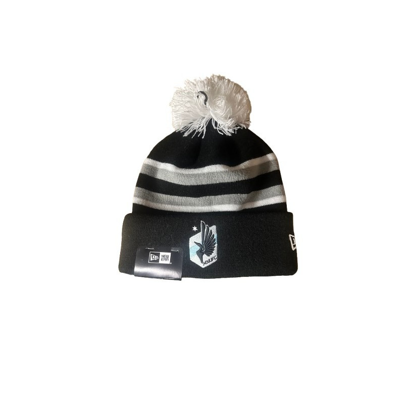 MNUFC Stripe Pom Knit - Black