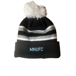 MNUFC Stripe Pom Knit - Black